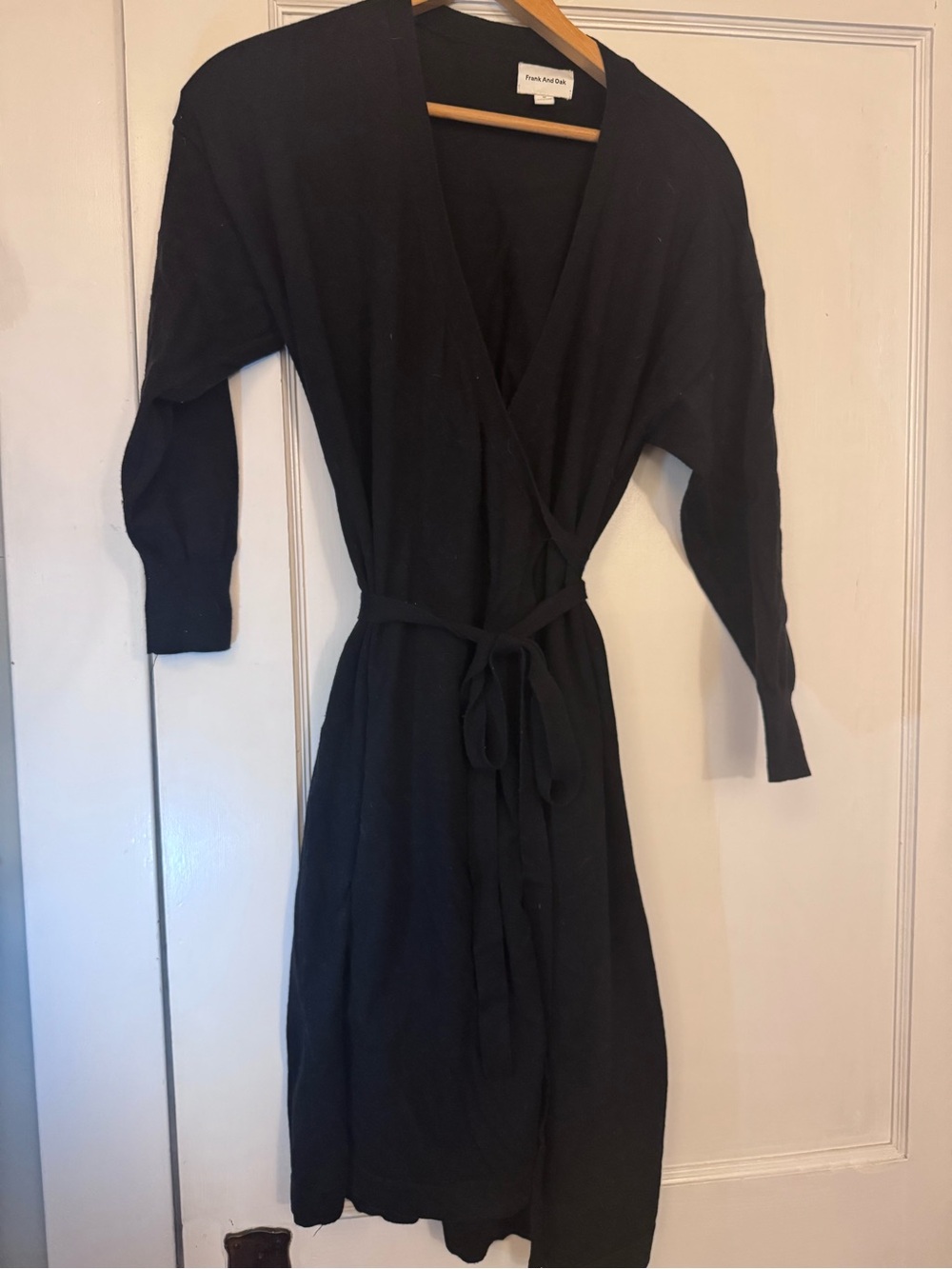 Frank & Oak Sweater Wrap Dress